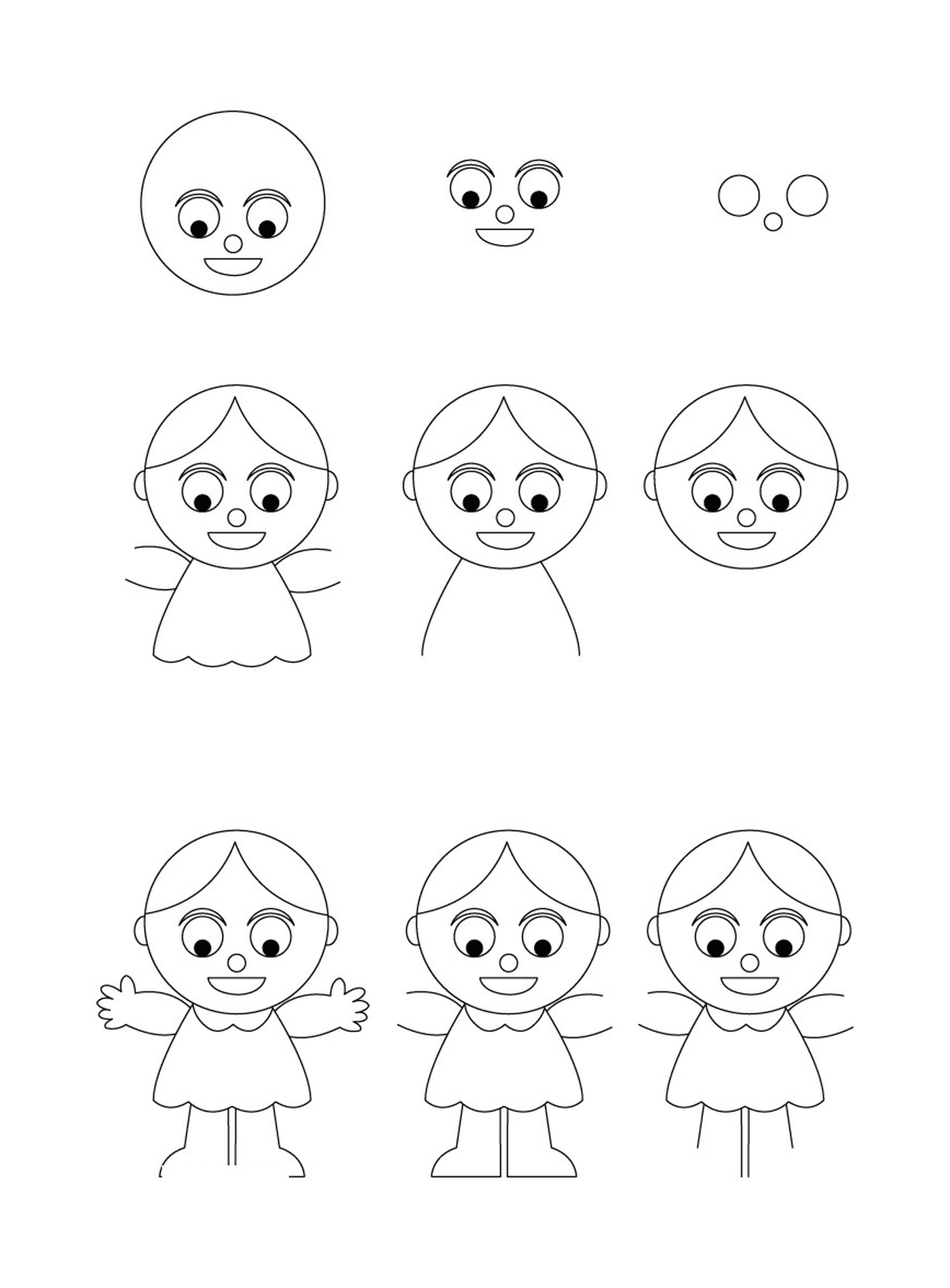  Como desenhar uma boneca 