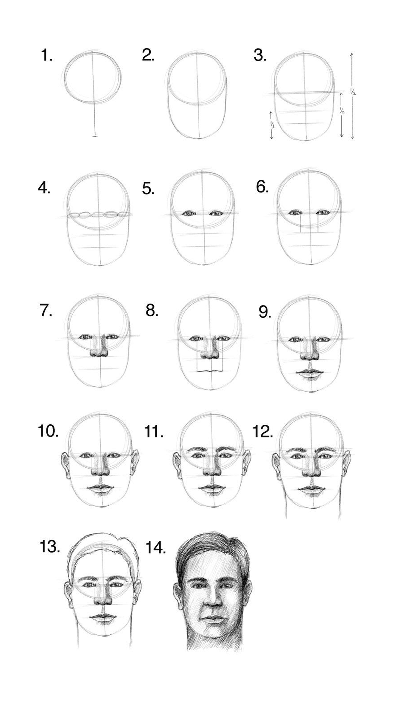  Como desenhar um rosto realista 