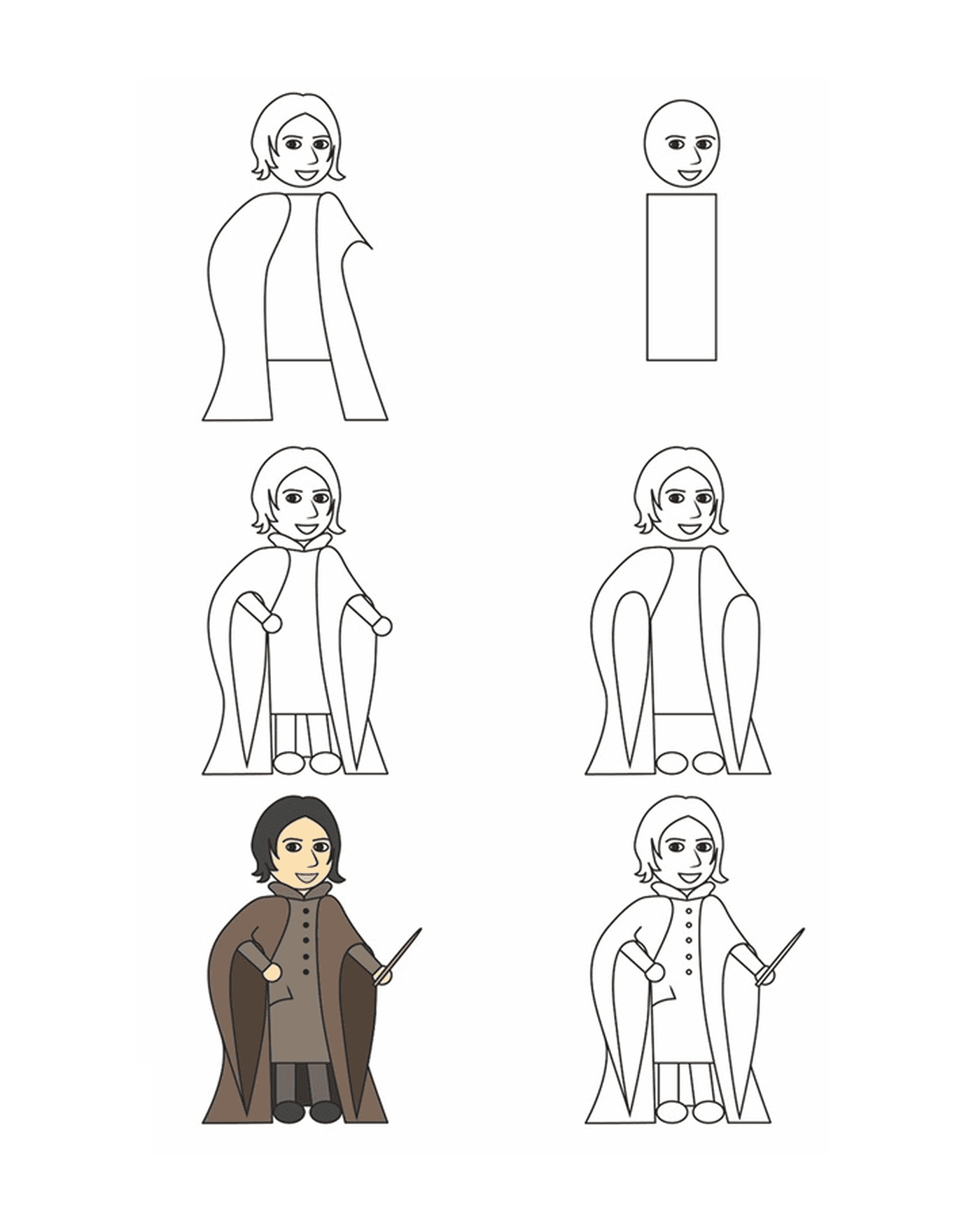 Como desenhar Severus Rogue 