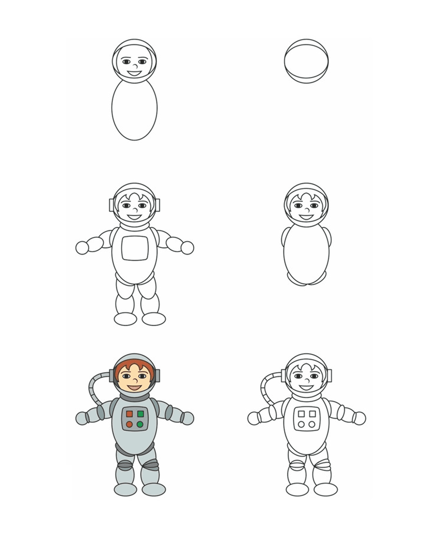  Como desenhar um astronauta 