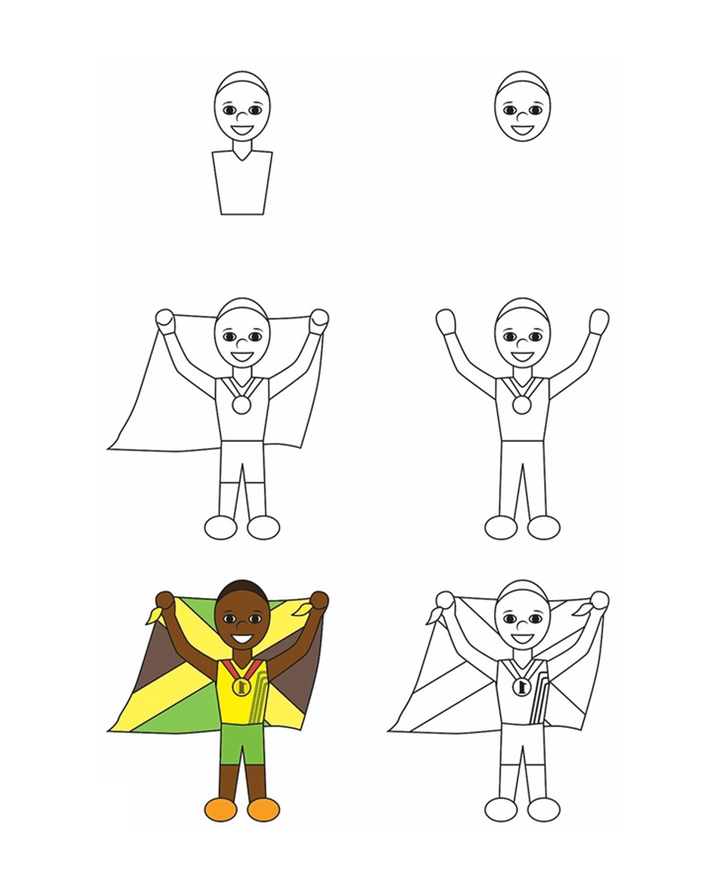  Como desenhar Usain Bolt 