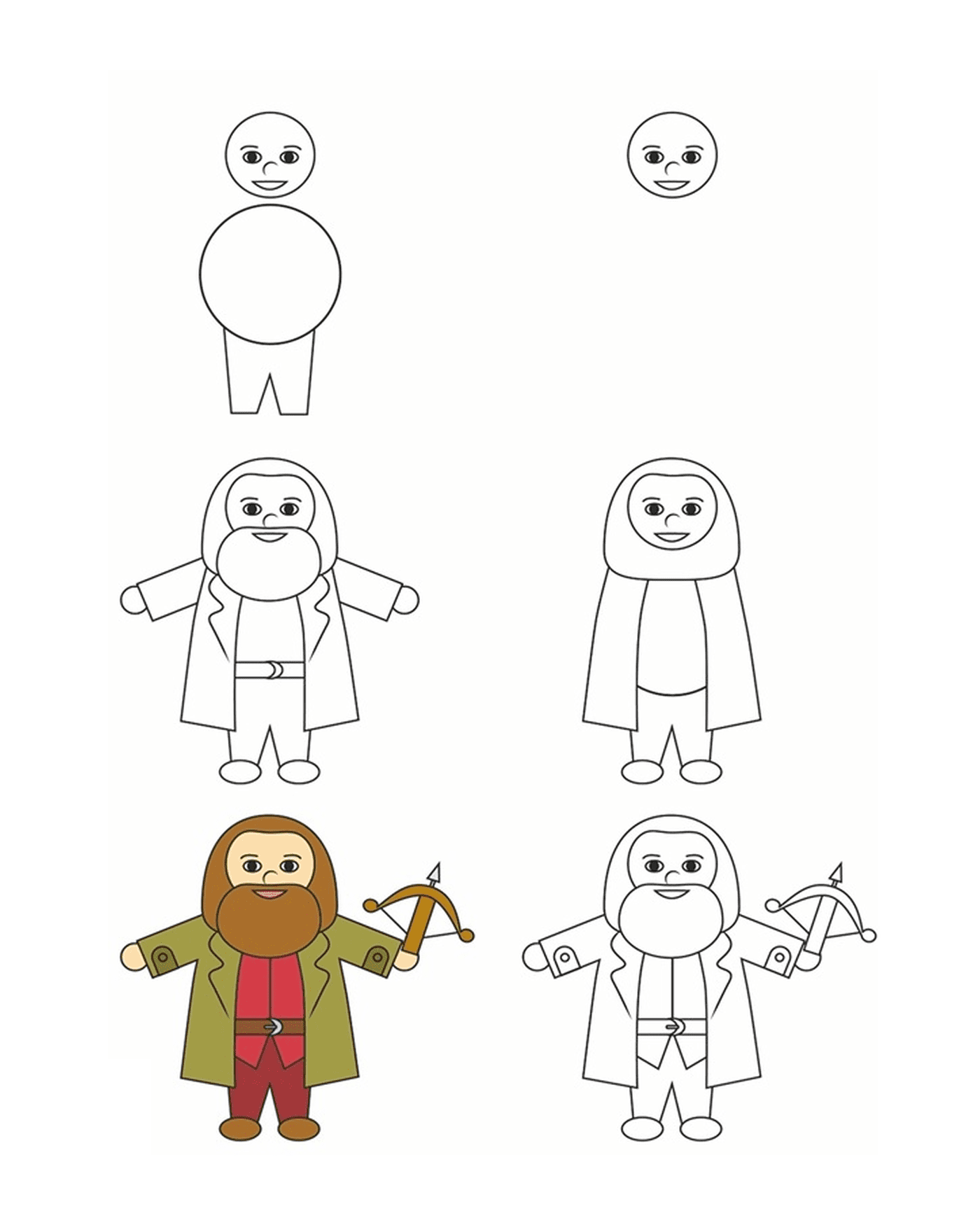  Como desenhar Rubeus Hagrid 