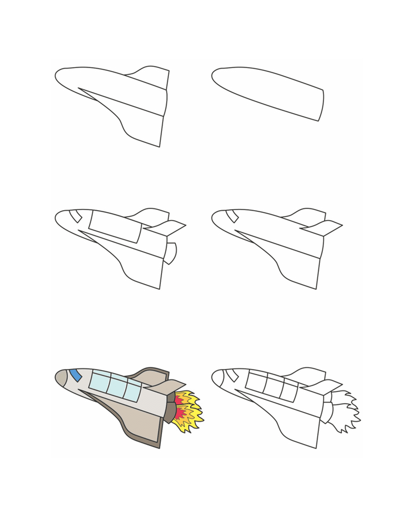  Como desenhar um ônibus espacial 