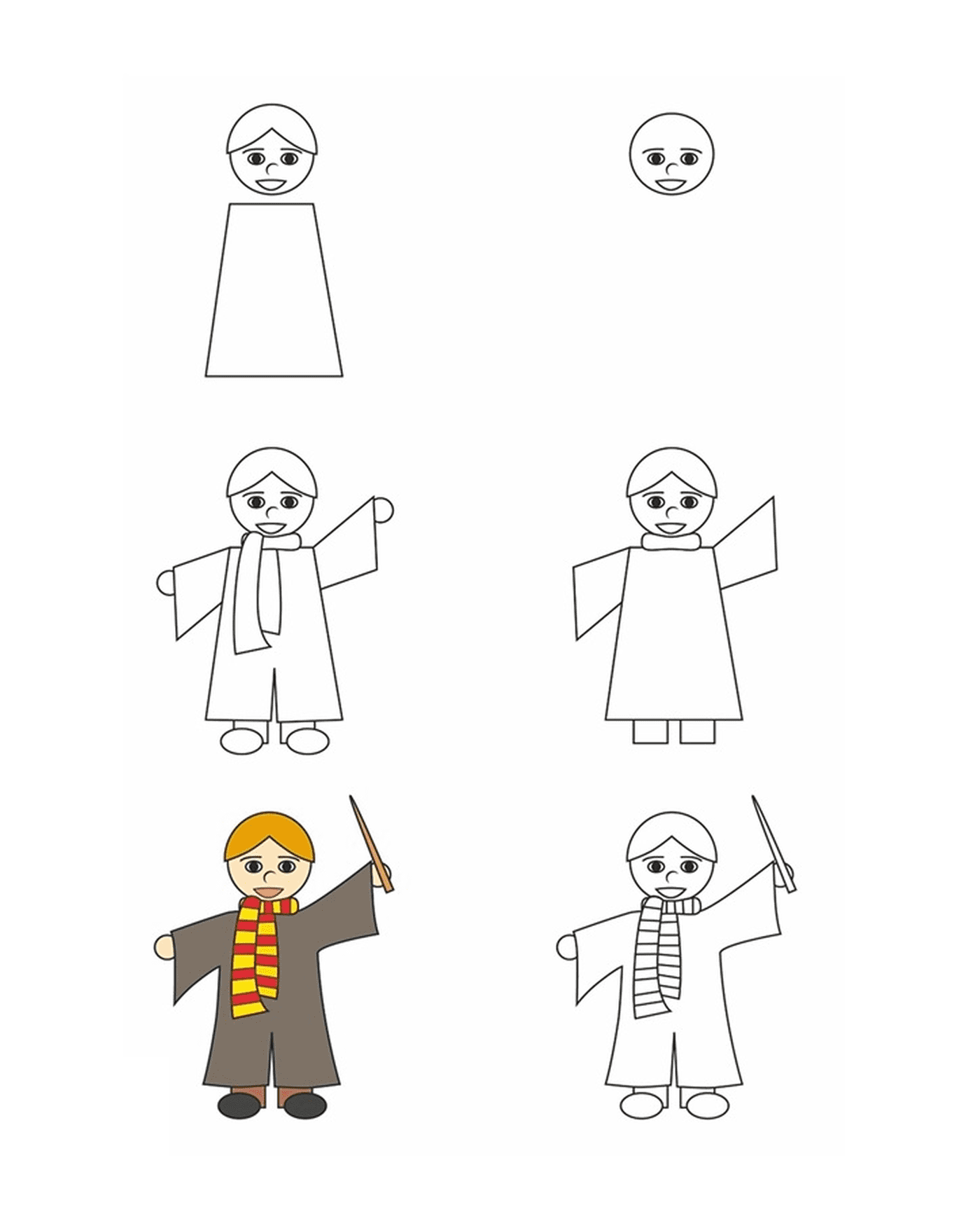  Como desenhar Ron Weasley 