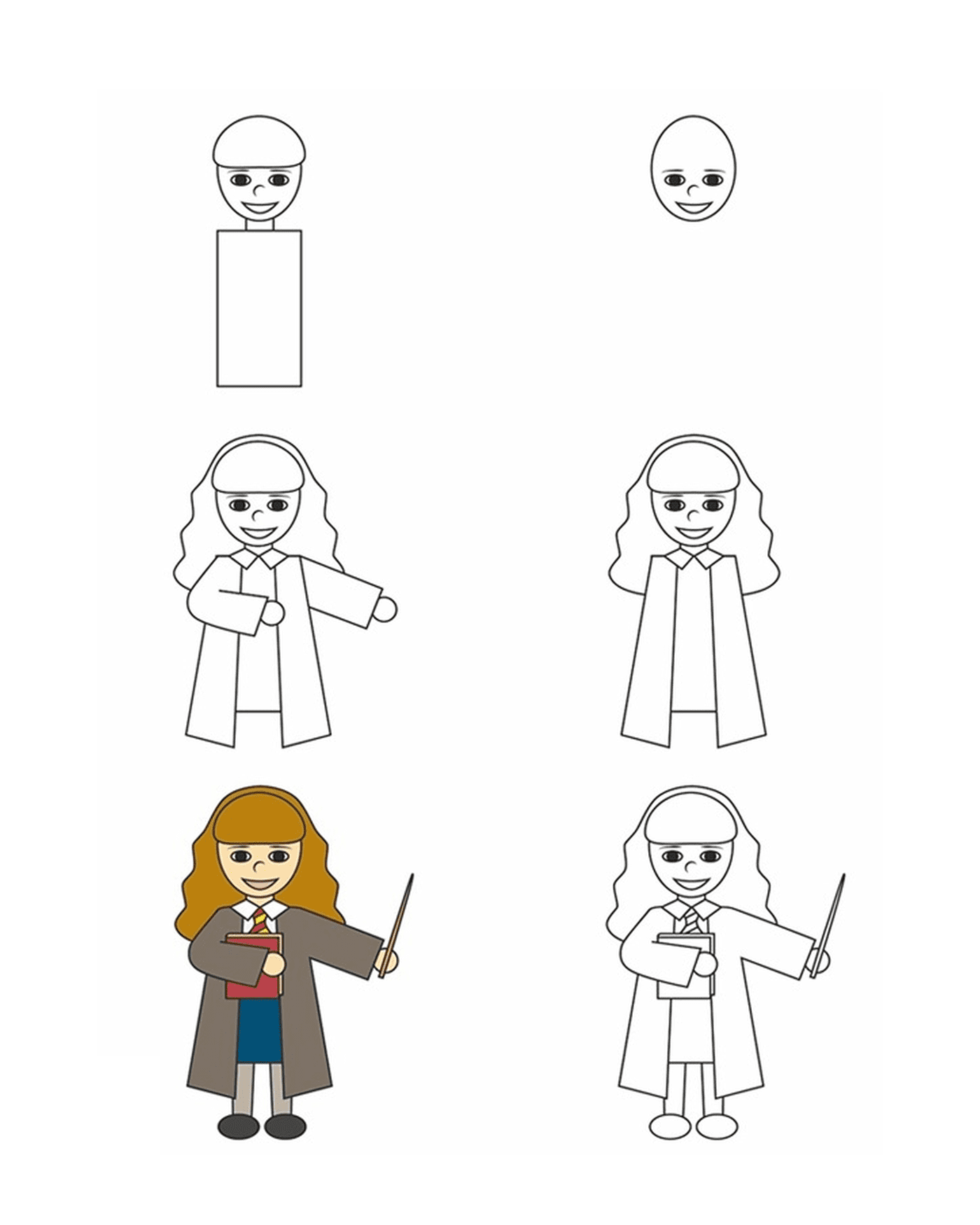  Como desenhar Hermione Granger 