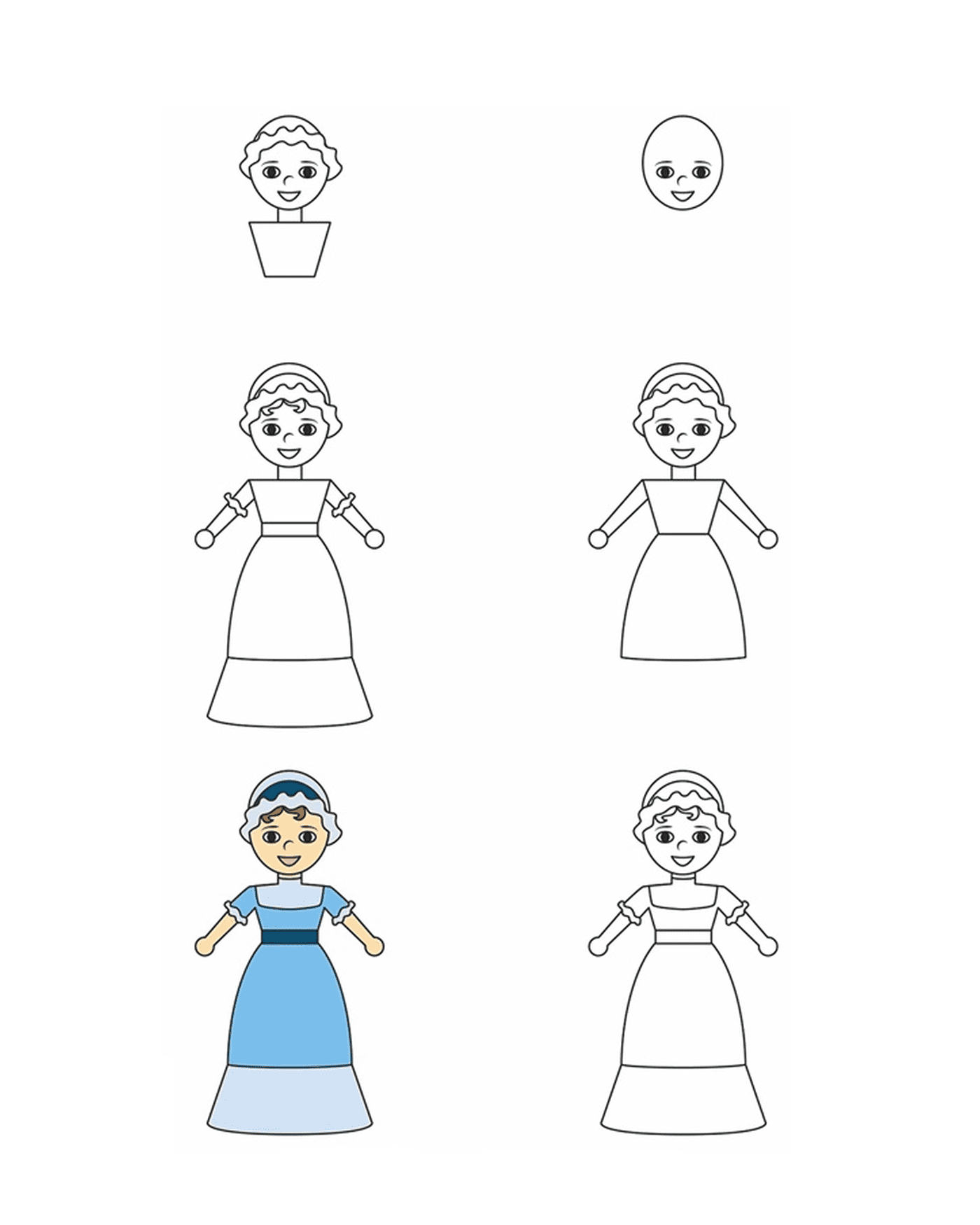  Como desenhar uma princesa passo a passo 