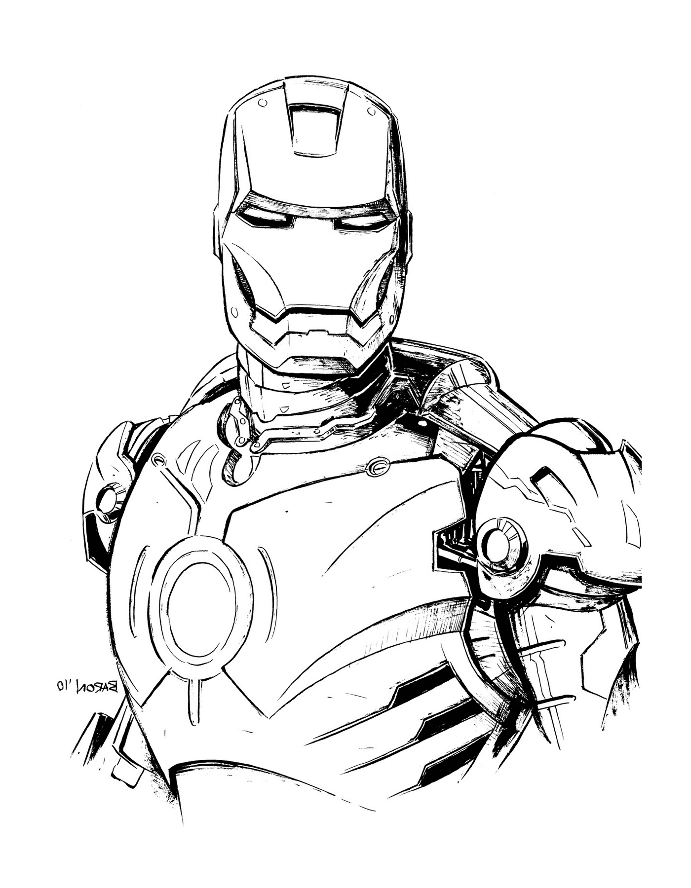  Homem em armadura de Homem de Ferro 