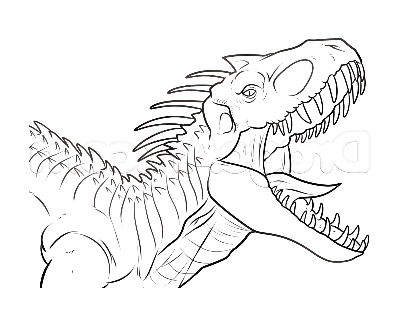  Indominus Rex, parque jurássico assustador 