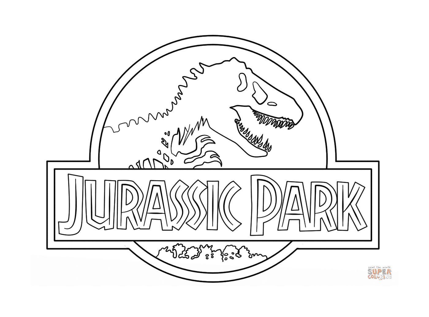  Logo Jurassic公园,环境,首先是 