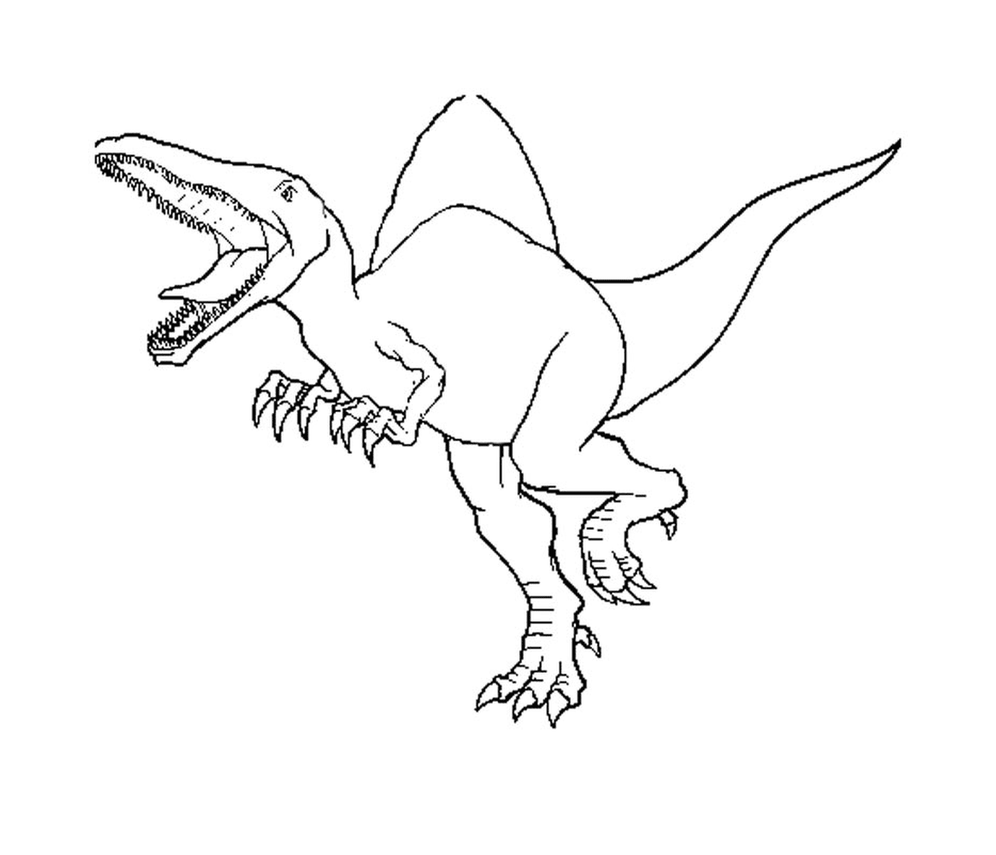  Spinosaurus de Jurassic Park, silhueta imponente 