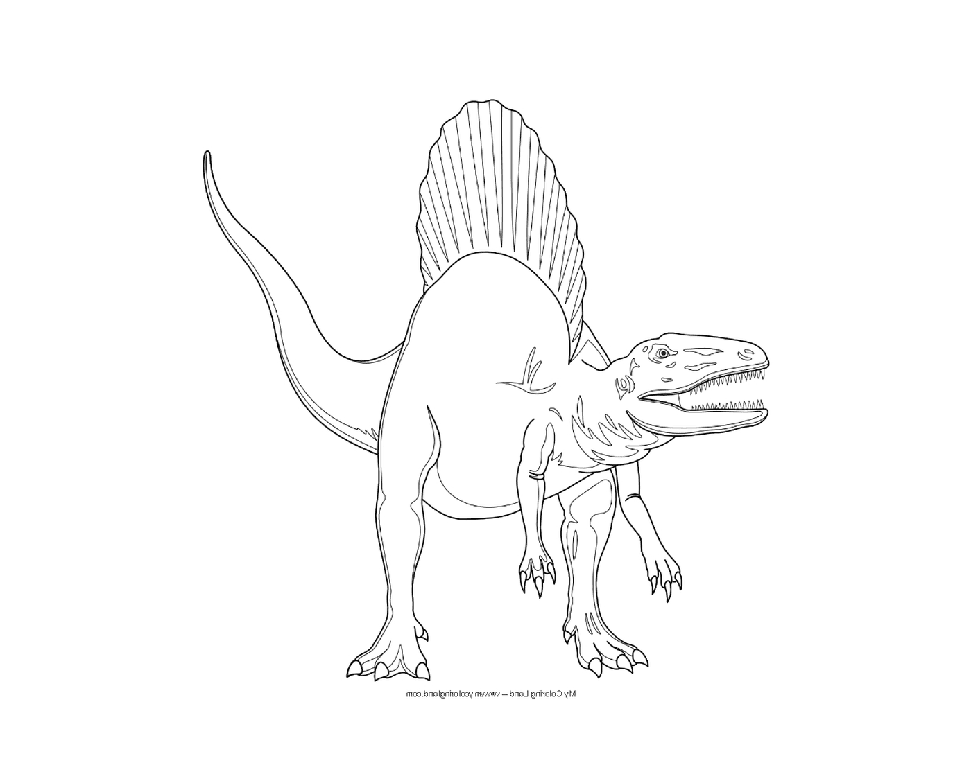  侏罗纪公园恐龙 令人印象深刻的脊柱龙 