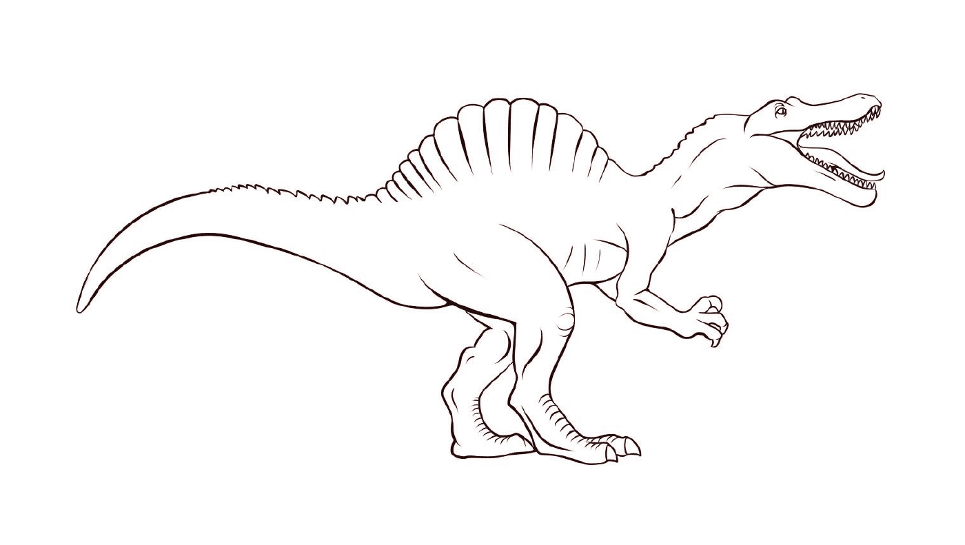 Criança dinossauro, desenho simples de Jurassic Park