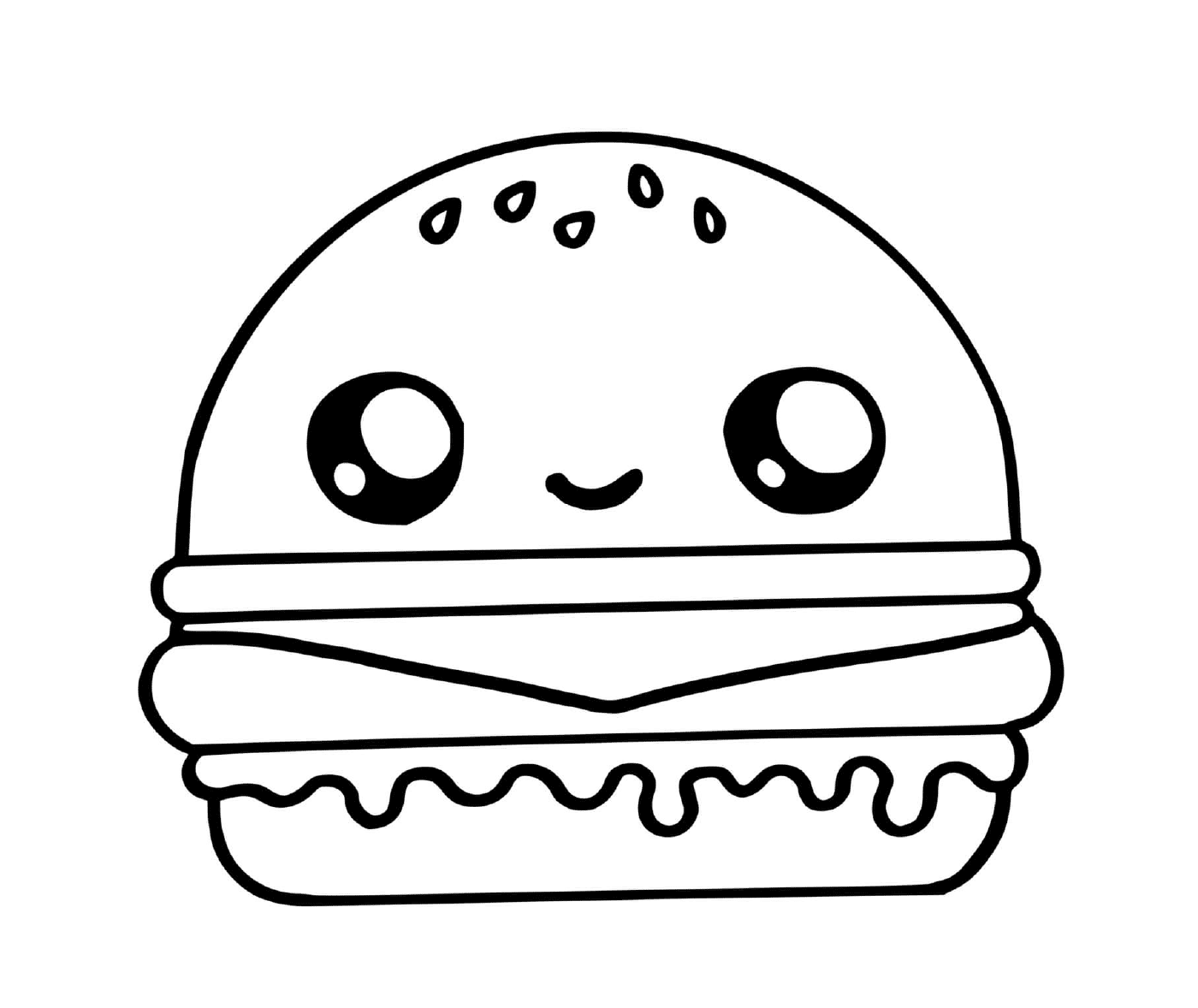  Hamburger kawaii, doce deleite 