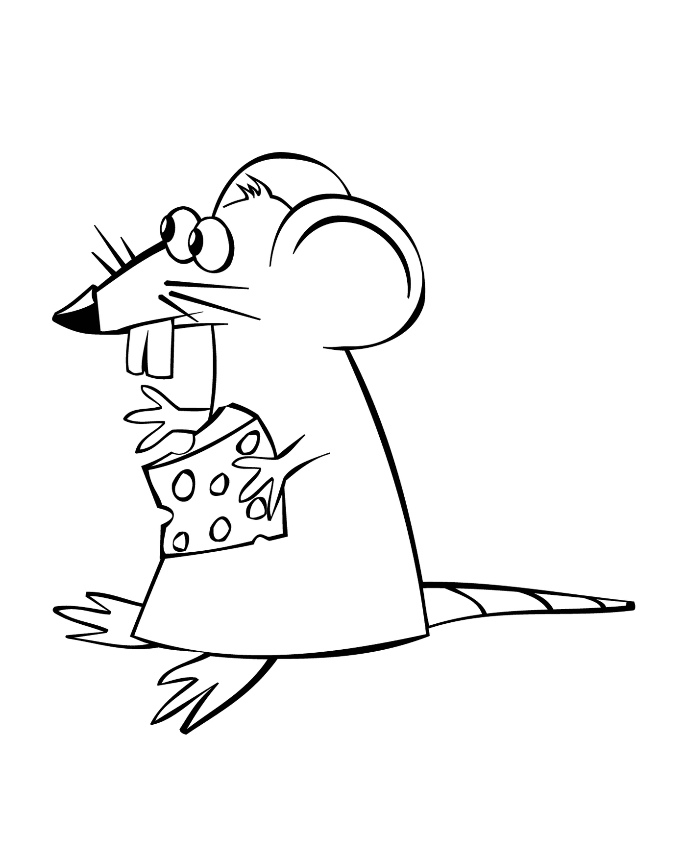  Mouse dos desenhos animados com queijo 