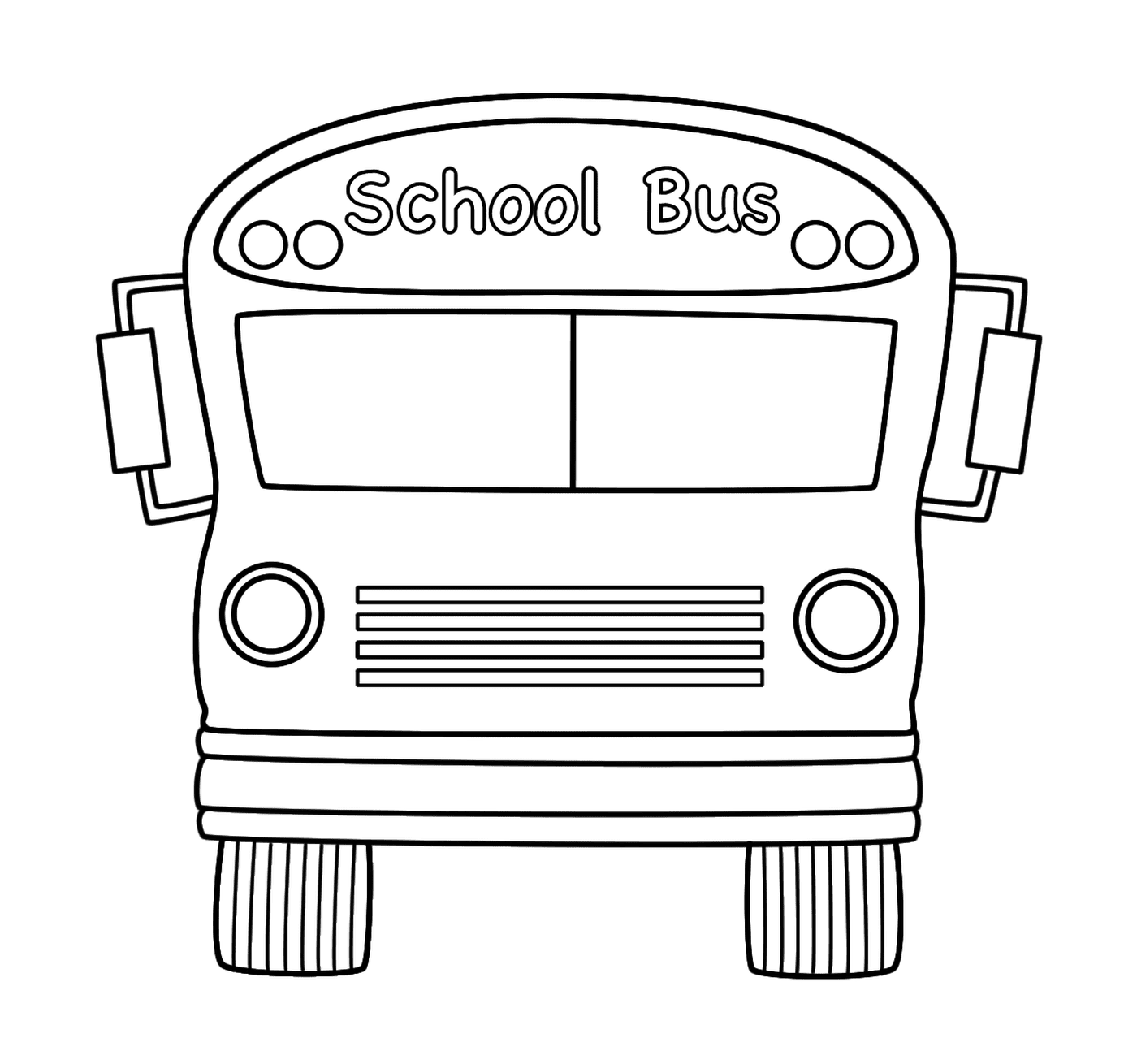  هناك حافلة مدرسية تستعد للمغادرة 