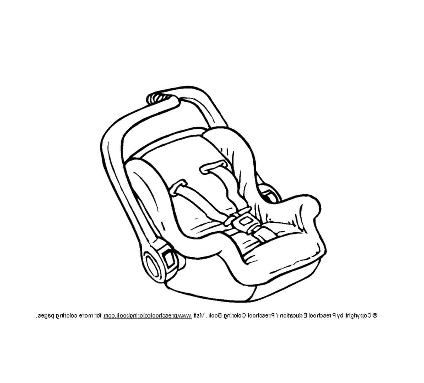  Um assento de carro do bebê 