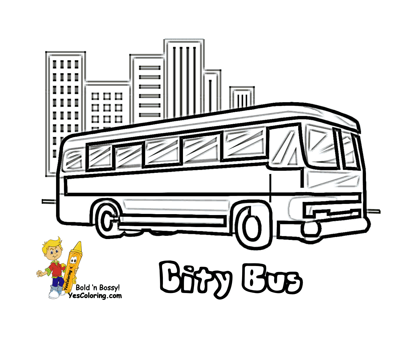  Um ônibus urbano circula pela cidade 