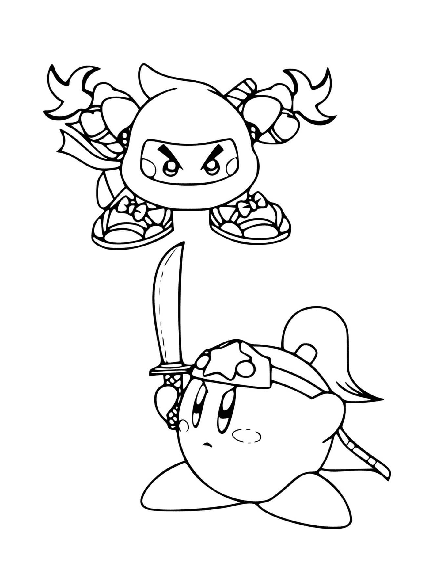  Super Kirby Clash com Espada 