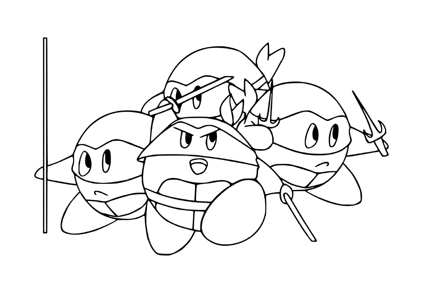 Kirby e as Tartarugas Ninja 