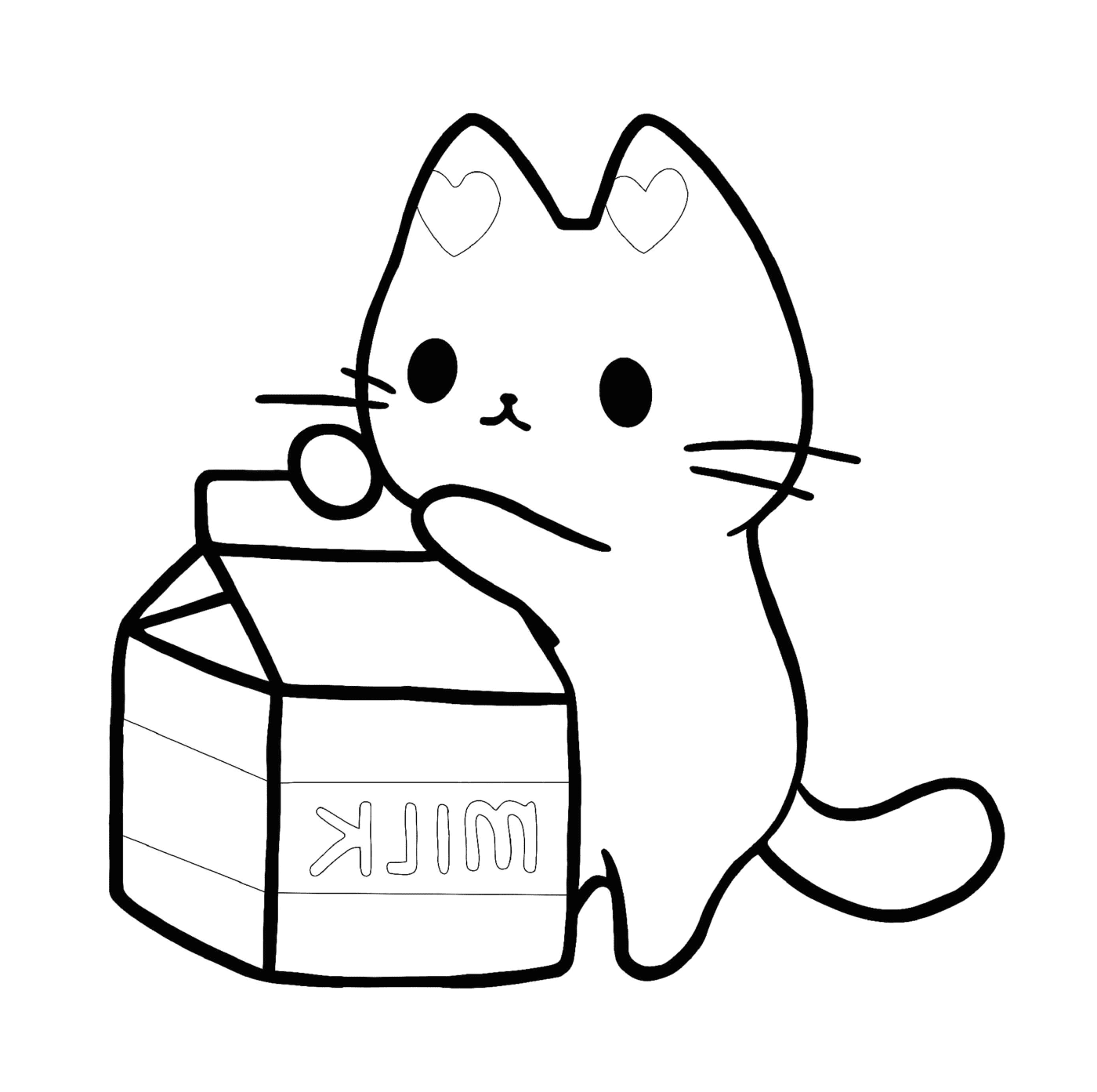  Um gatinho que gosta de leite 