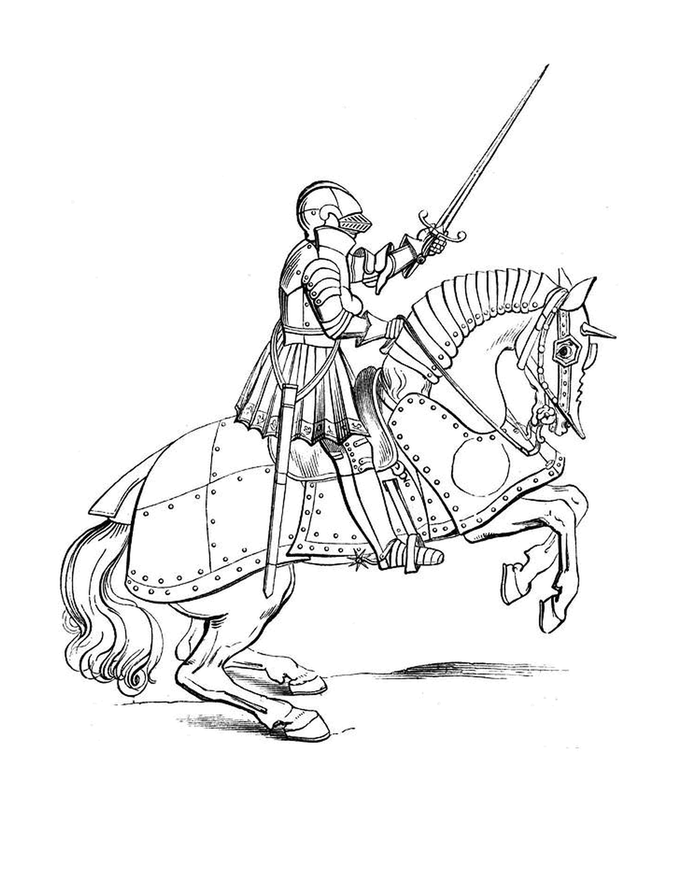  Um homem em um cavalo 
