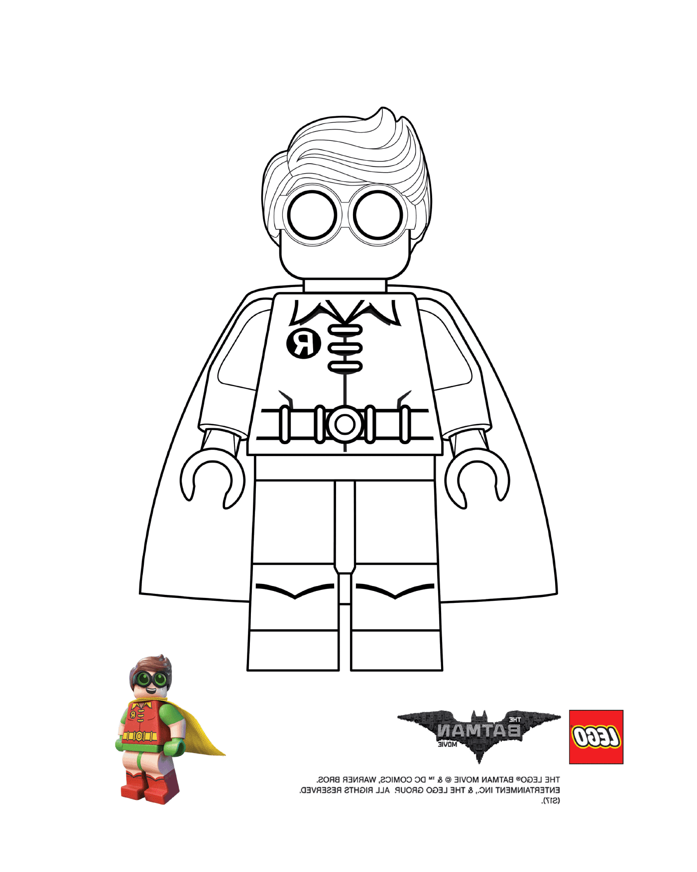  Robin Lego com traje 