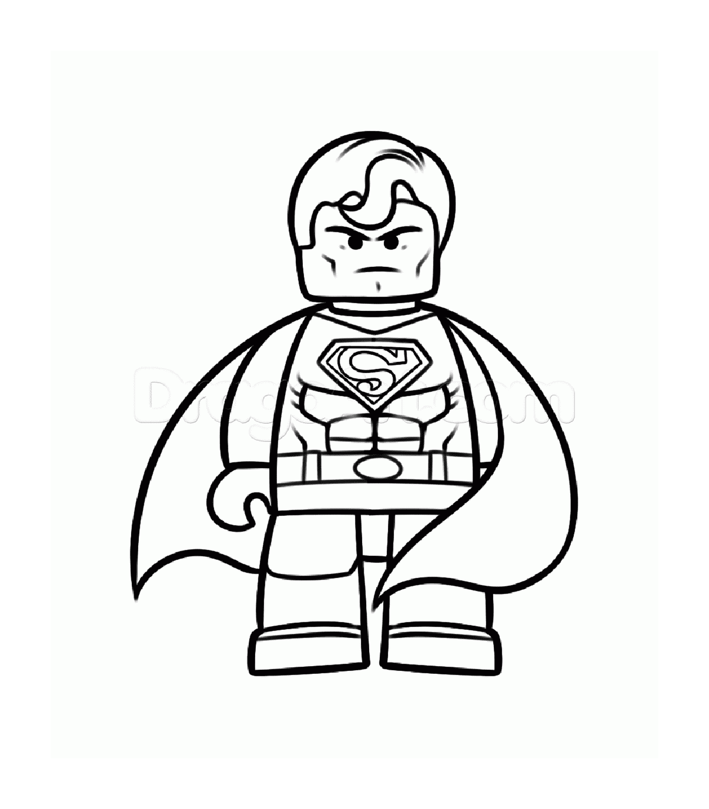  Super-Homem zangado com Batman Lego 