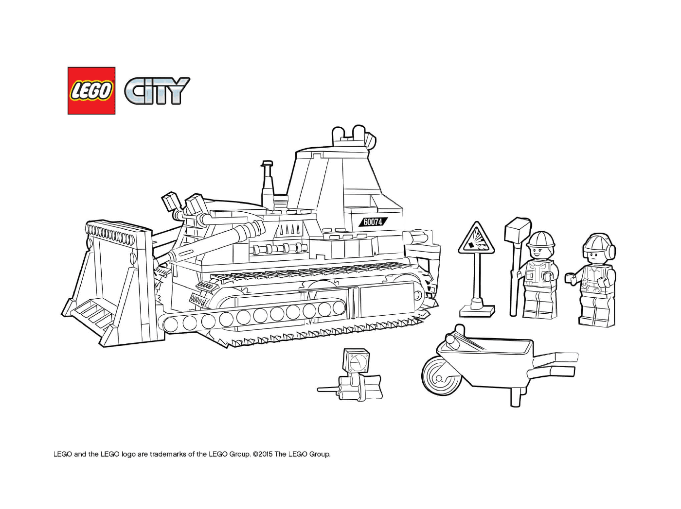  Construção Bulldozer Lego City 