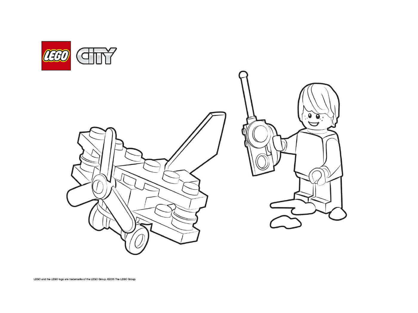  avião pequeno Lego City 