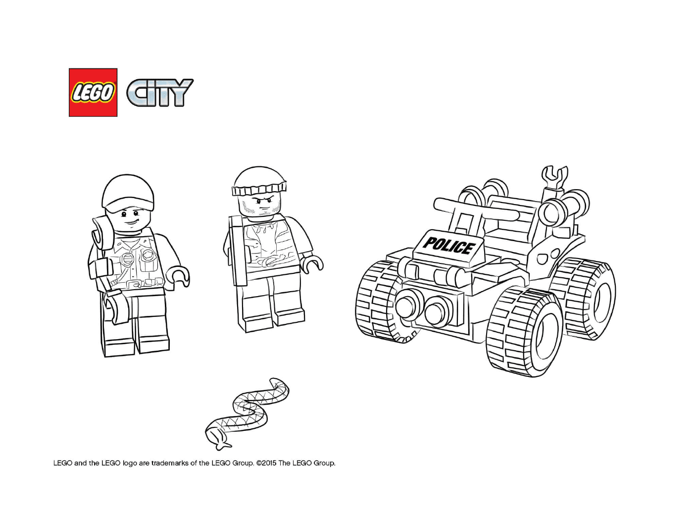  Lego Cidade Polícia Quad Patrulha 