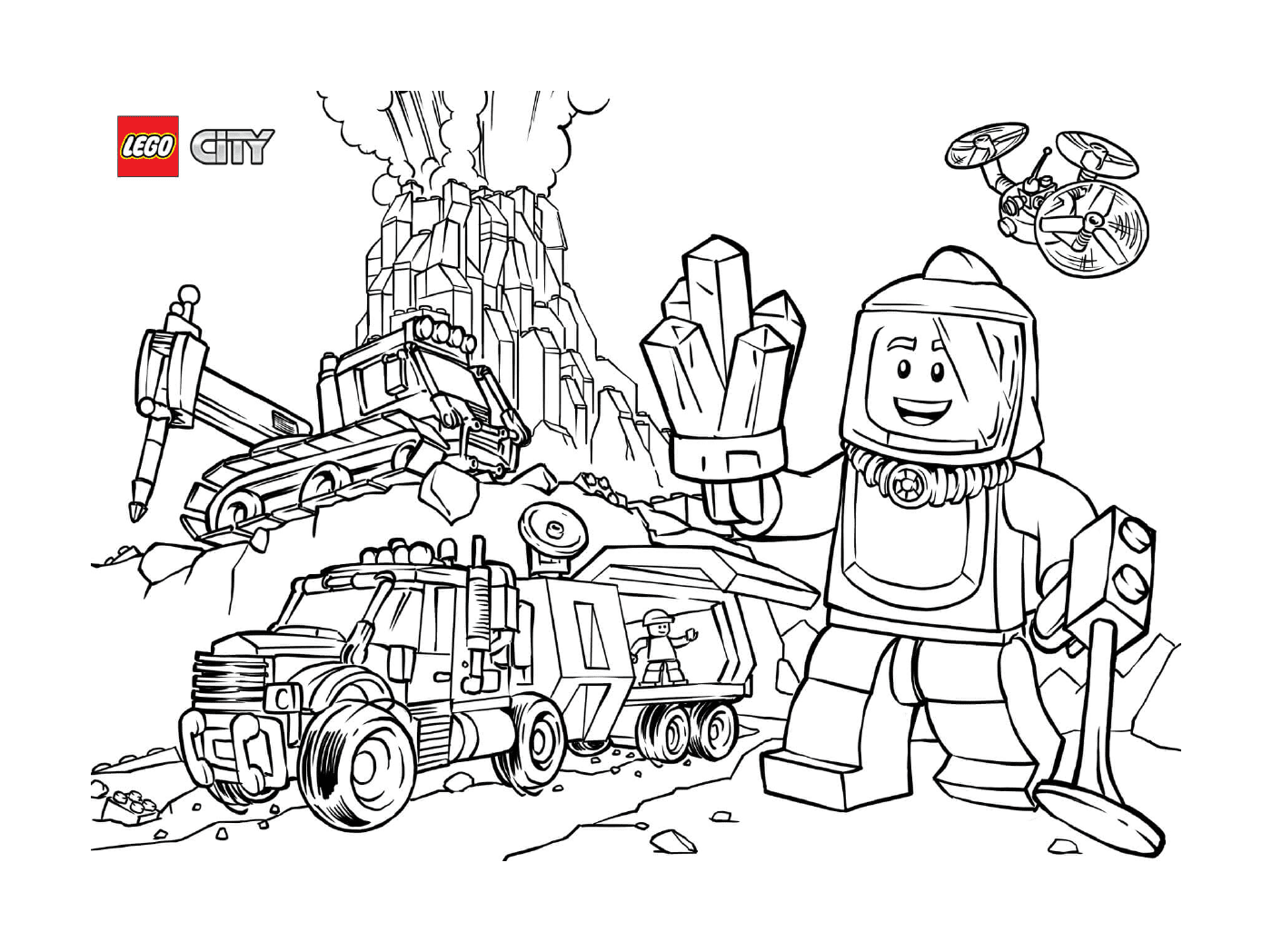  Exploradores do vulcão Lego City 