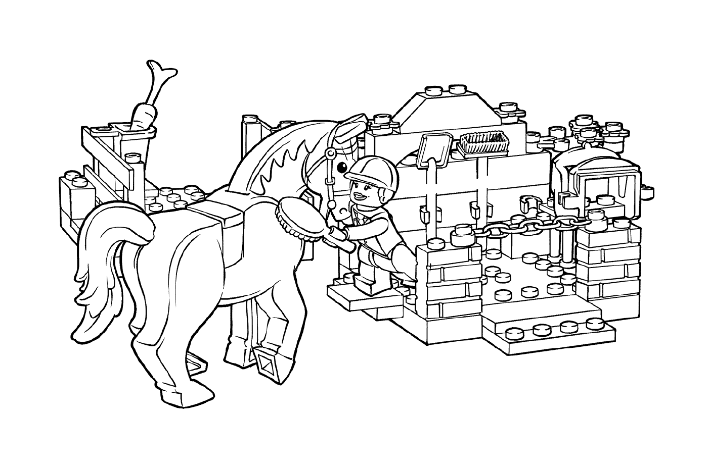  Telhado de um cavalo LEGO 