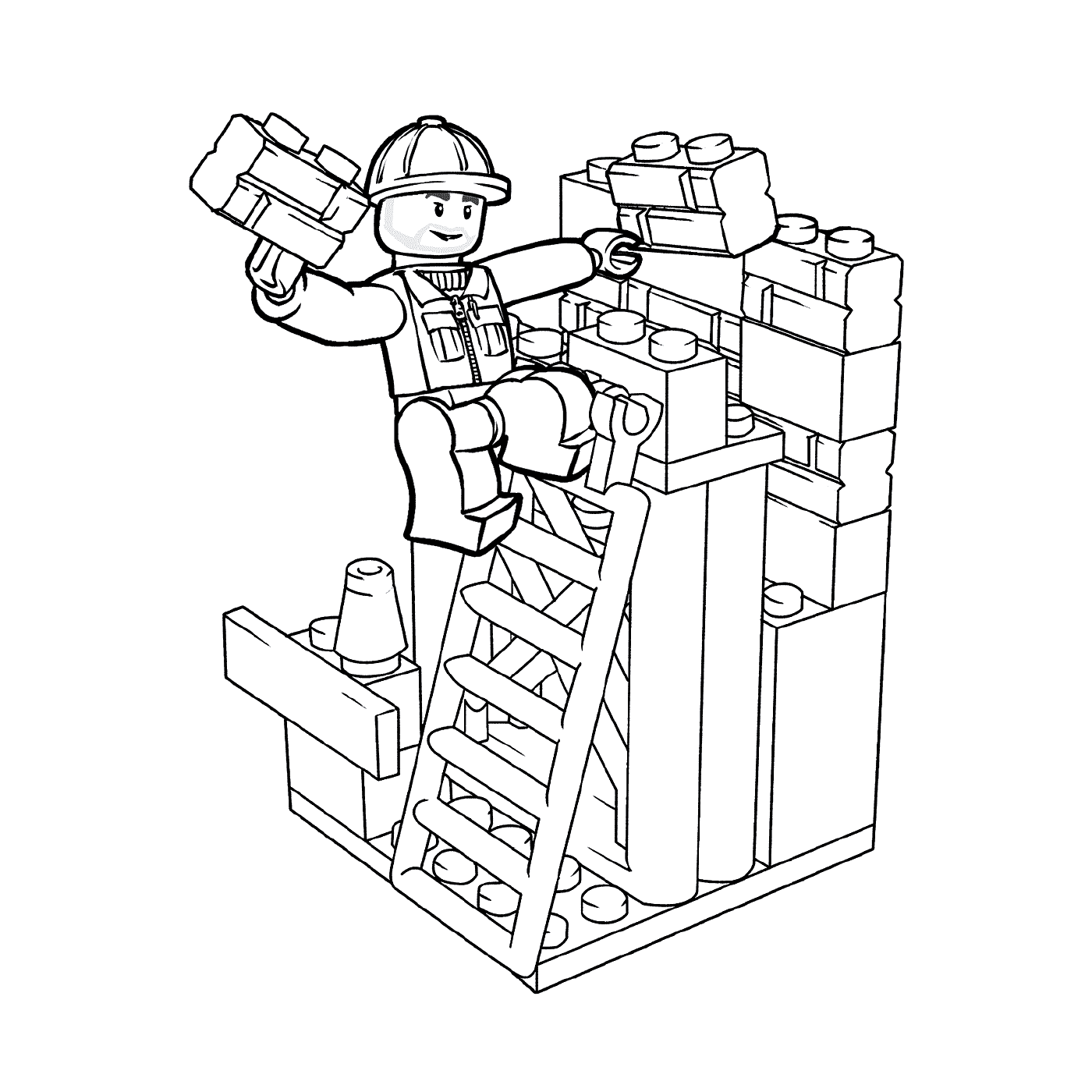  Trabalhador do edifício LEGO 