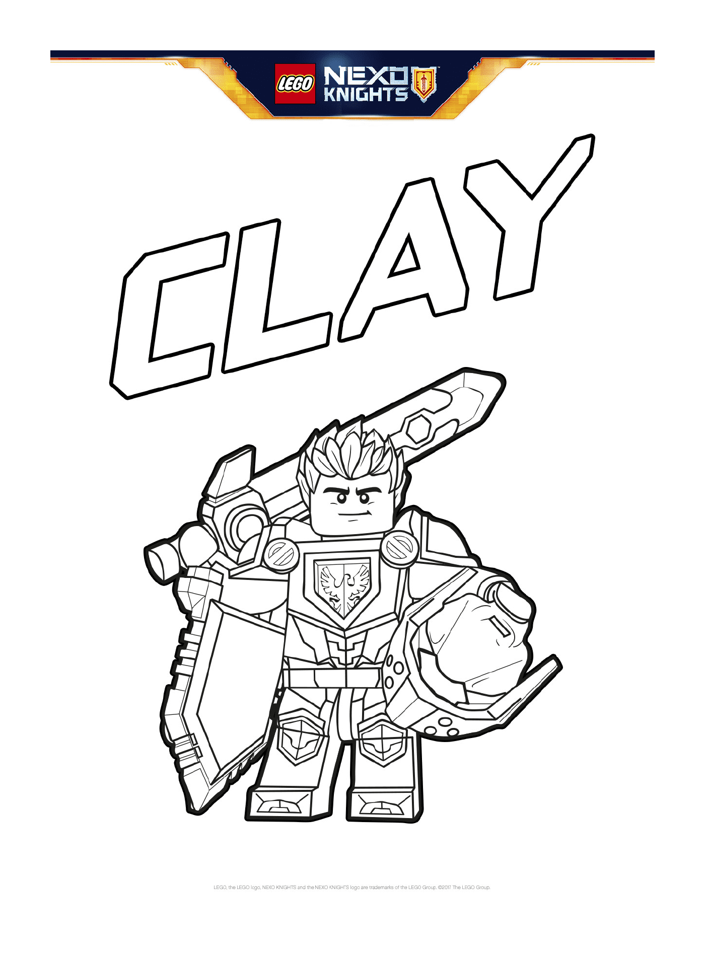  Clay Nexo Cavaleiros LEGO Escudo 