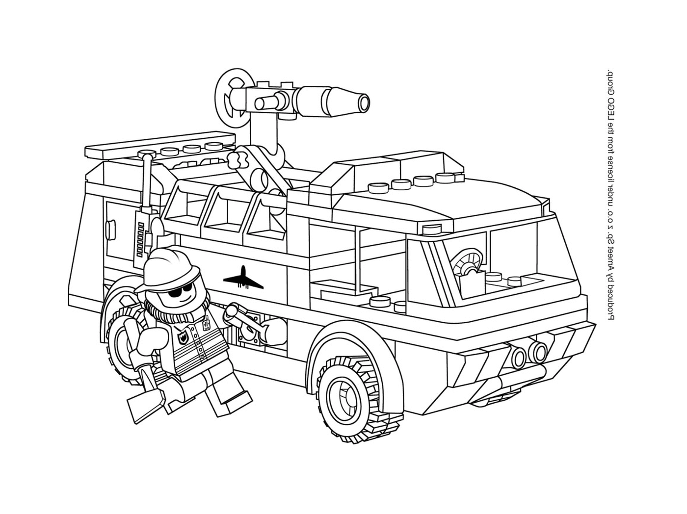 Lego impressionante caminhão de bombeiros 