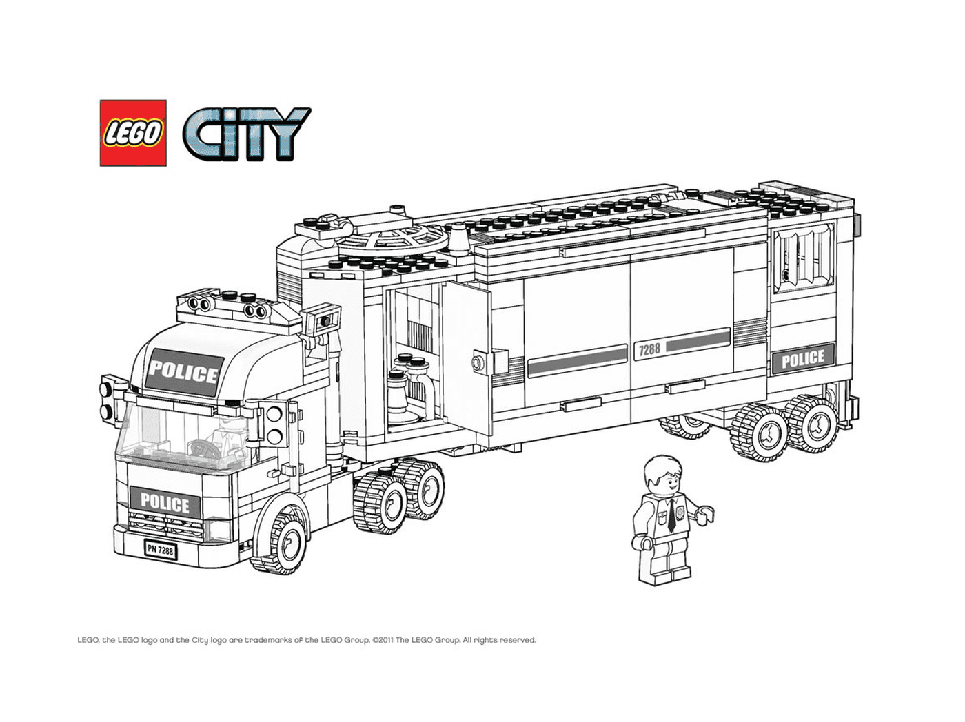  caminhão cidade Lego 