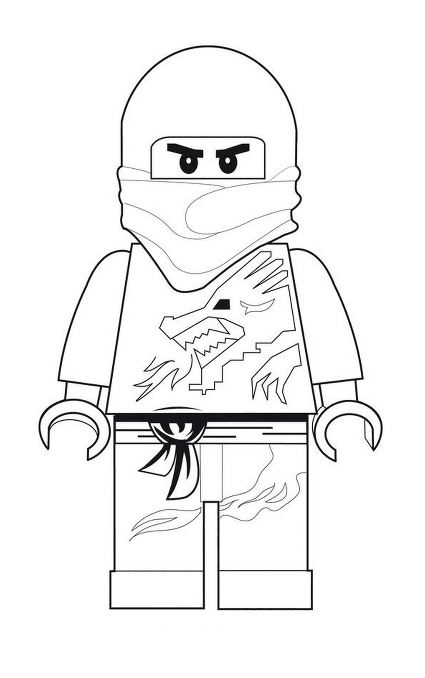  लेगो Ninjago एक ड्रैगन टी- शर्ट के साथ 