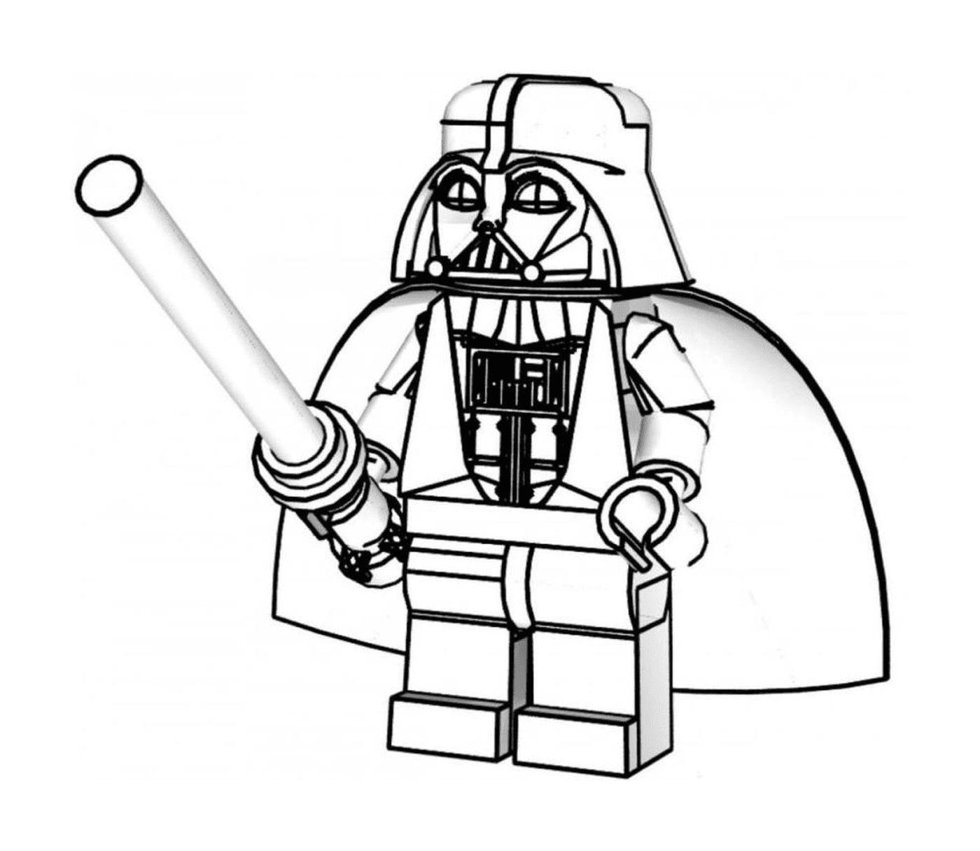  Darth Vader Lego com uma espada 
