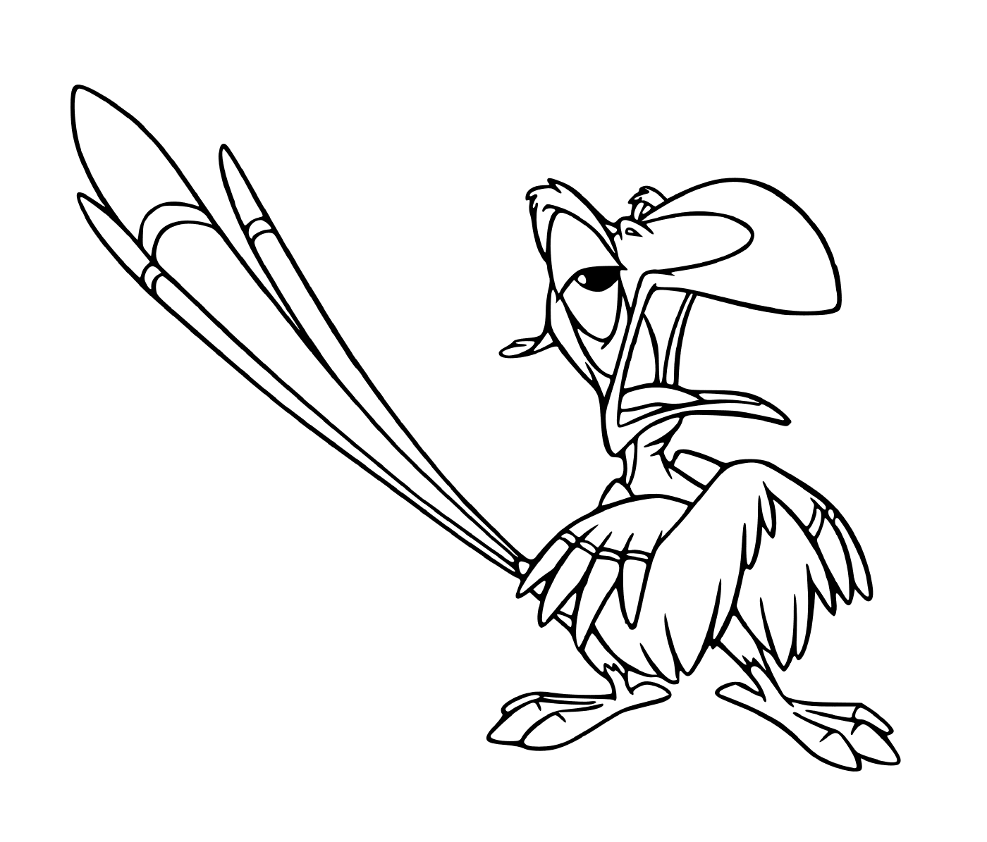  Zazu, personagem animado do Rei Leão da Disney 
