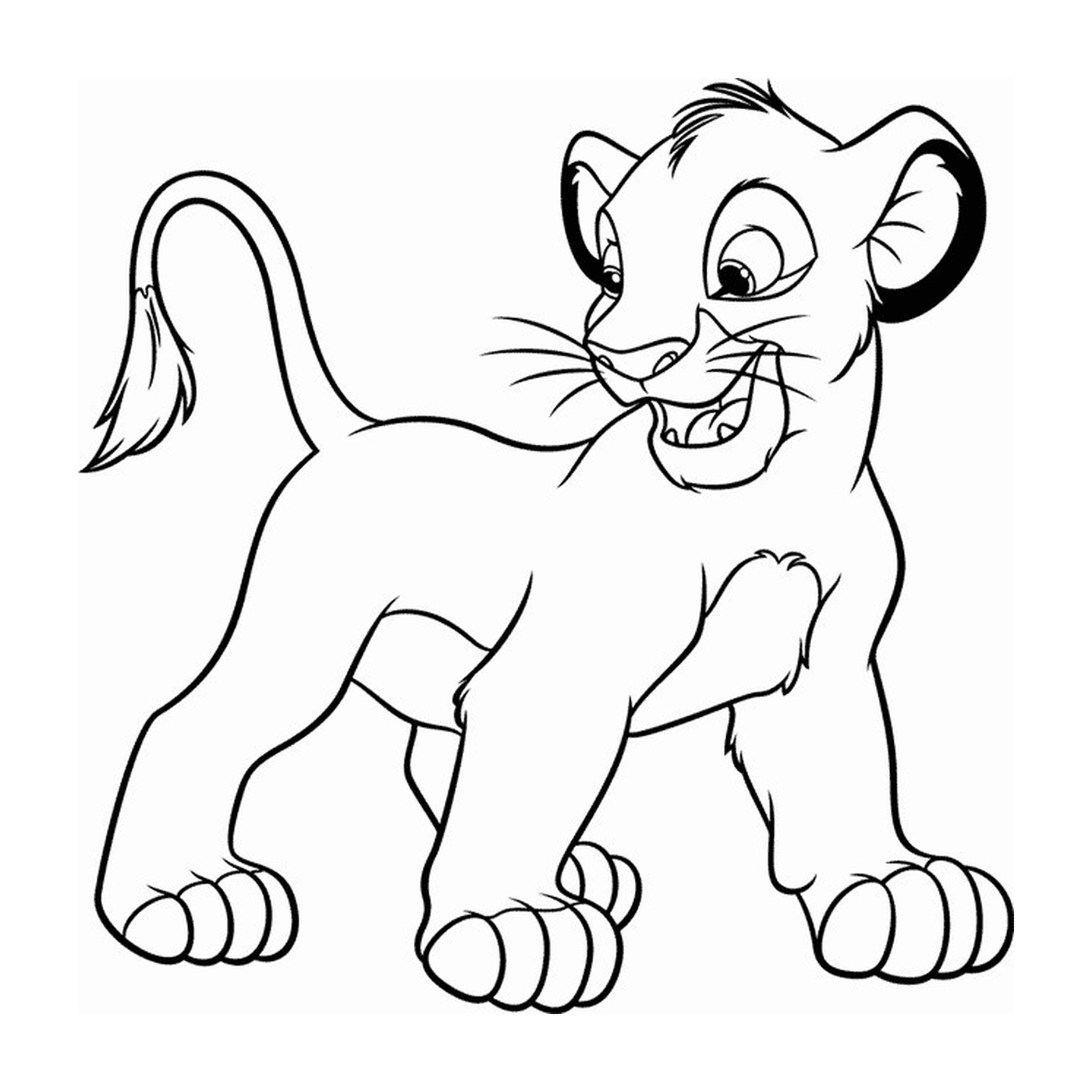  Simba, leão feliz 