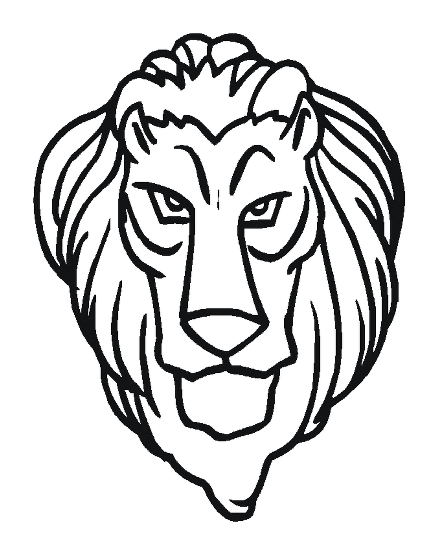  A majestosa cabeça de leão 