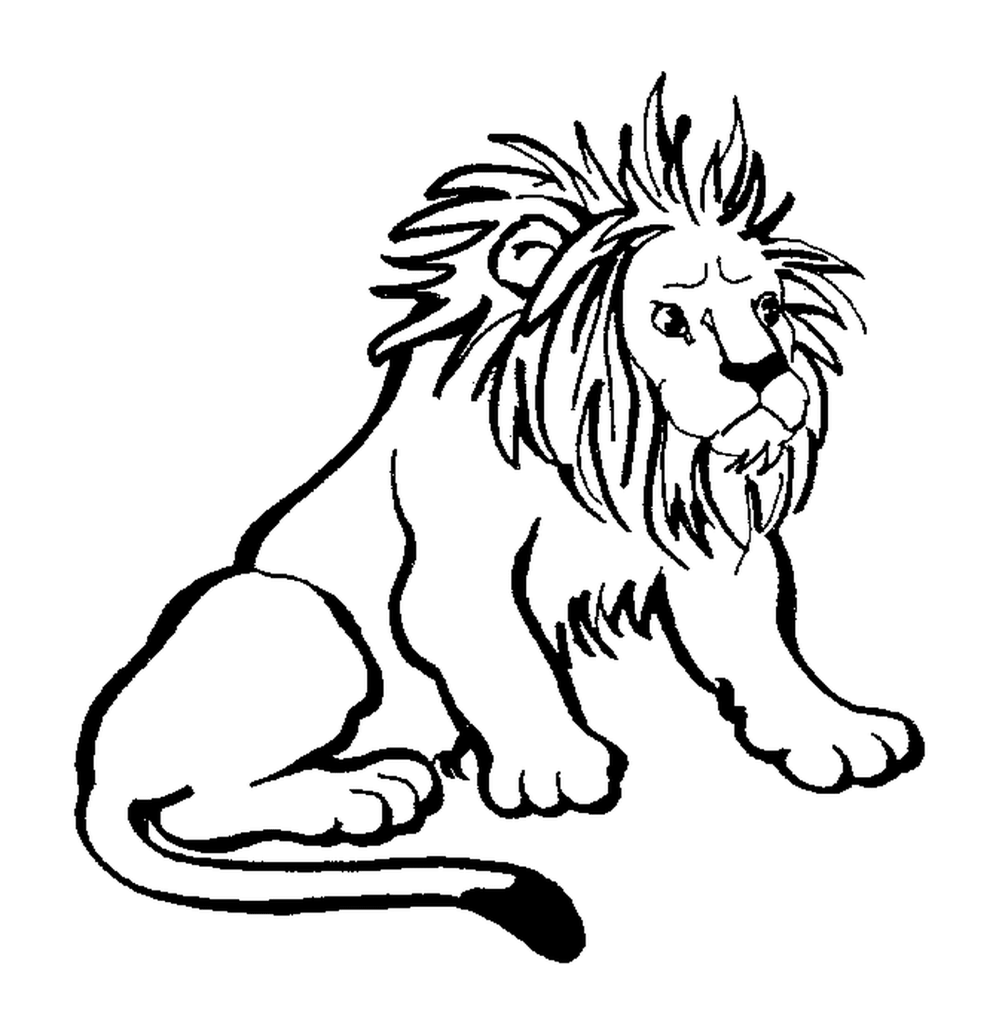  Rei da selva, poderoso leão 