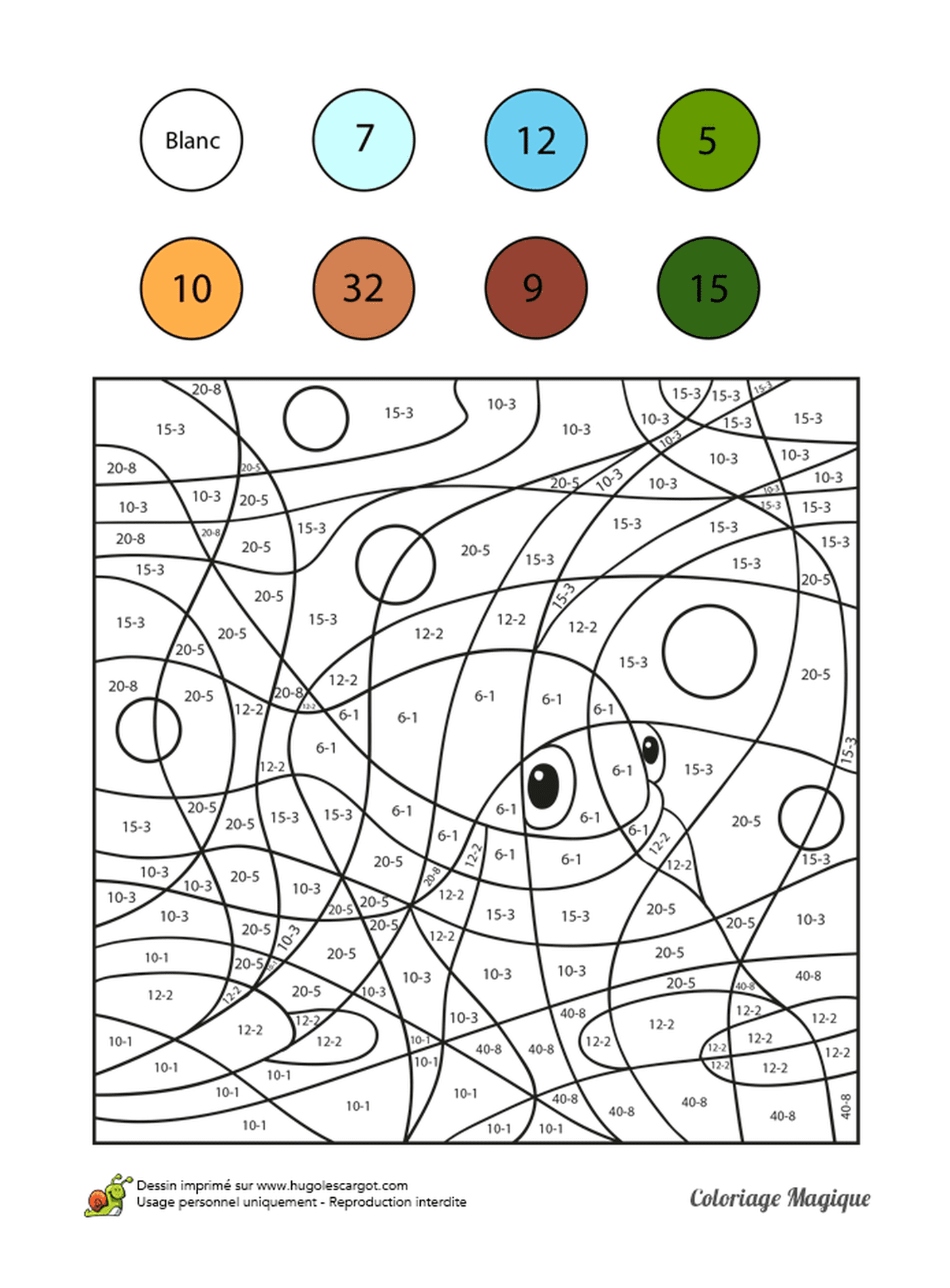  Um adulto para colorir por números 