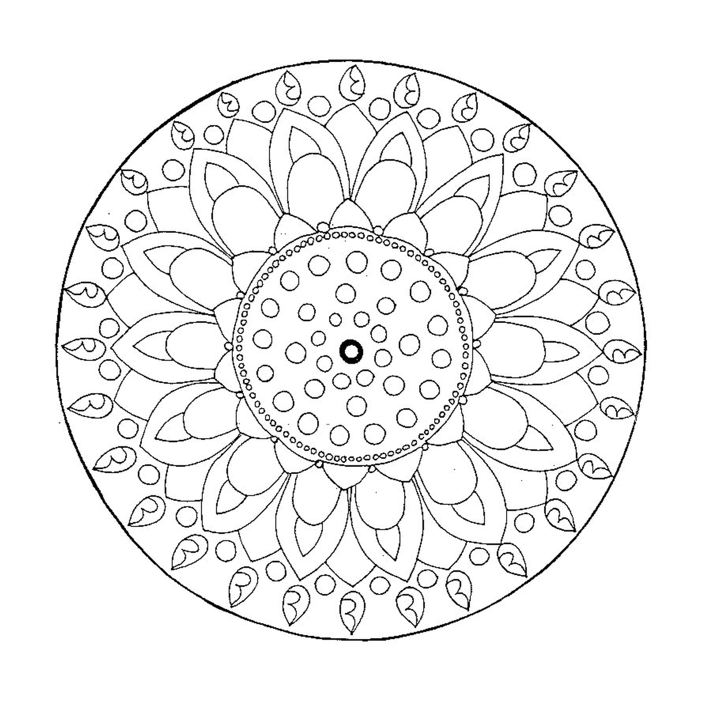  Mandala complexo e detalhado 