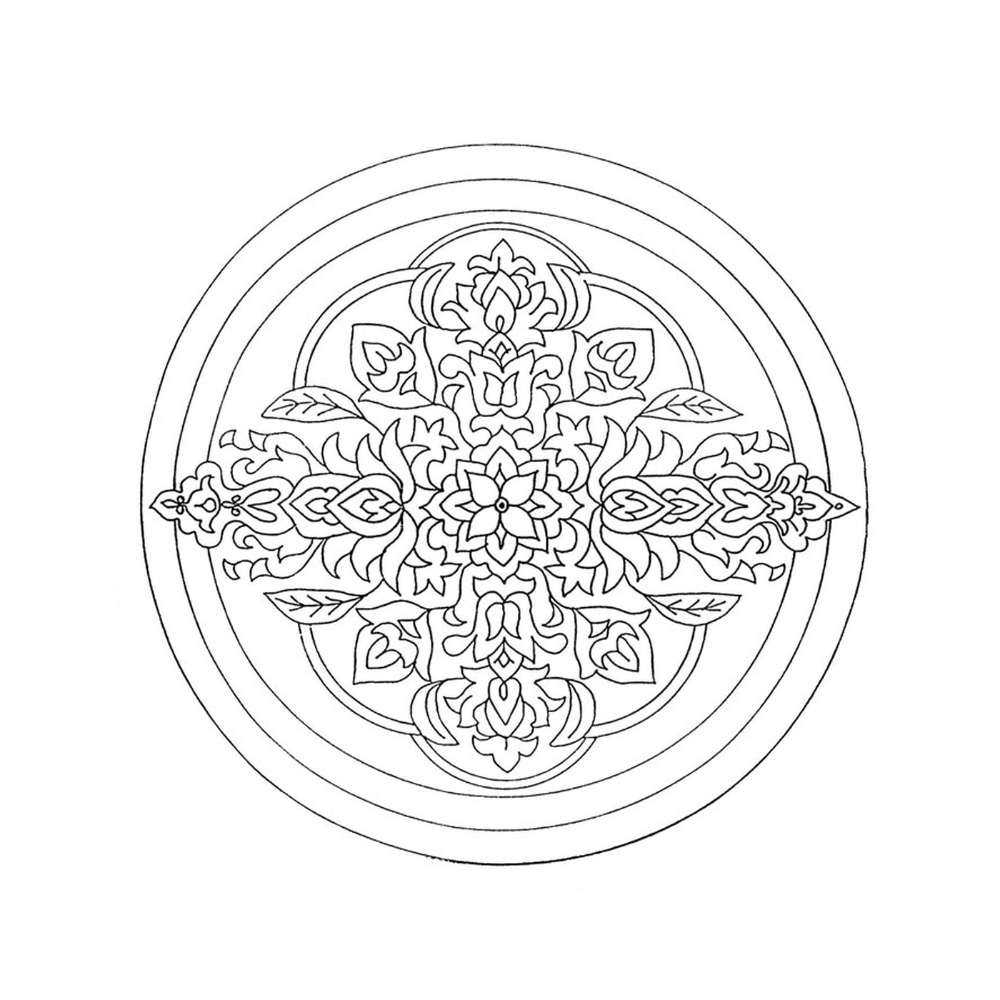  Mandala complexo e detalhado 