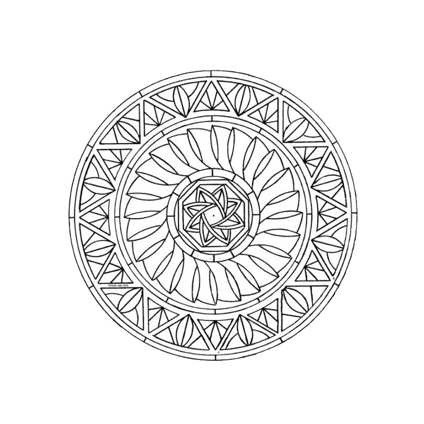  Mandala com formas geométricas 