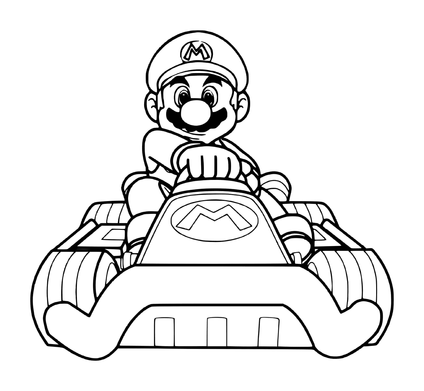  Mario pronto para a corrida de carros esportivos 