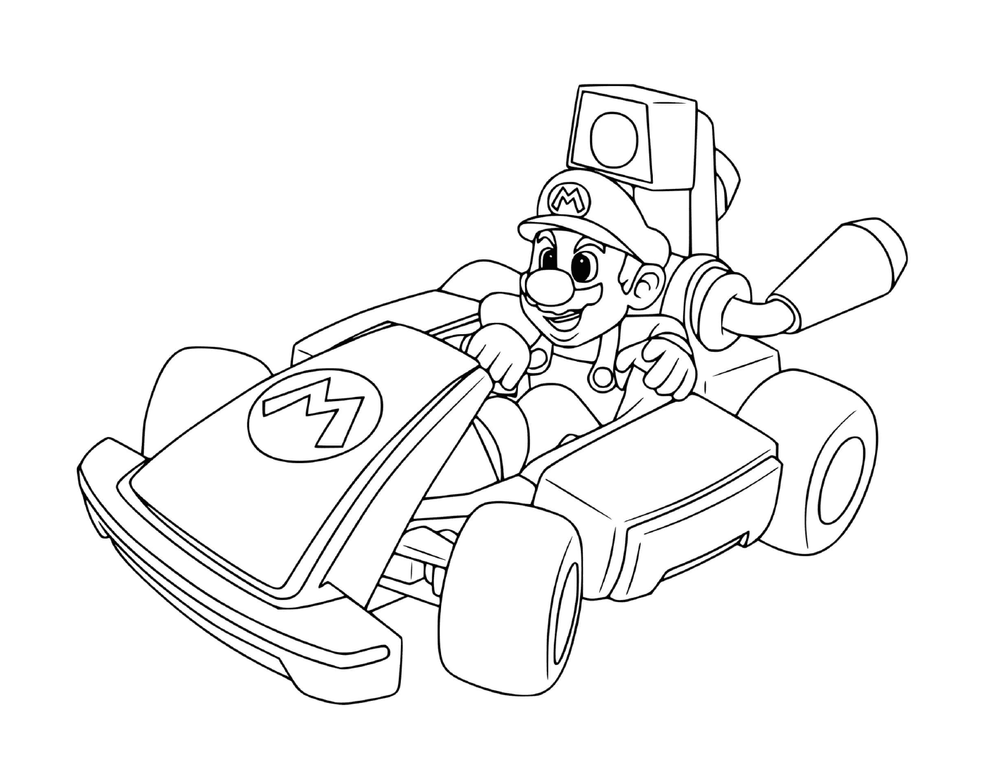  Um personagem Mario Kart 