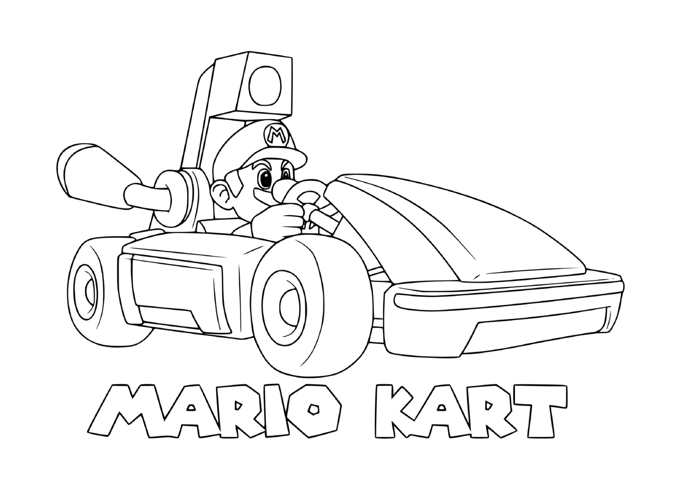  Um personagem Mario Kart 