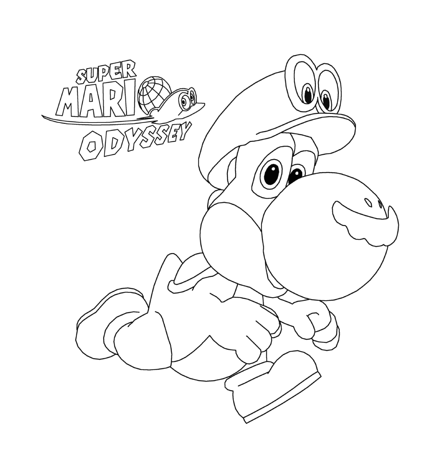  Super Mario Odyssey com Yoshi da Nintendo 